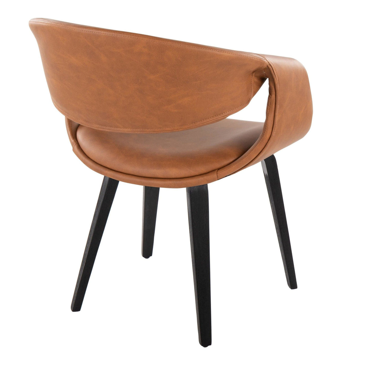 Curvo - Upholstered Chair (Set of 2) - Black Wood Legs