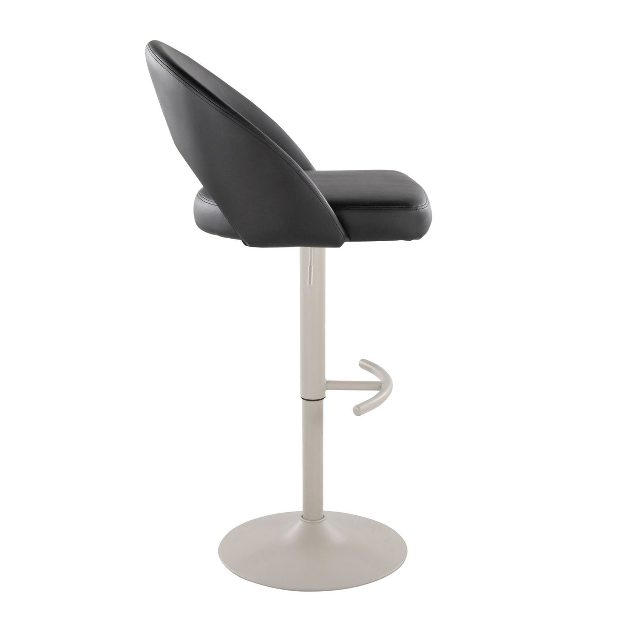 Renee - Adjustable Barstool (Set of 2) - Pearl Gray Base