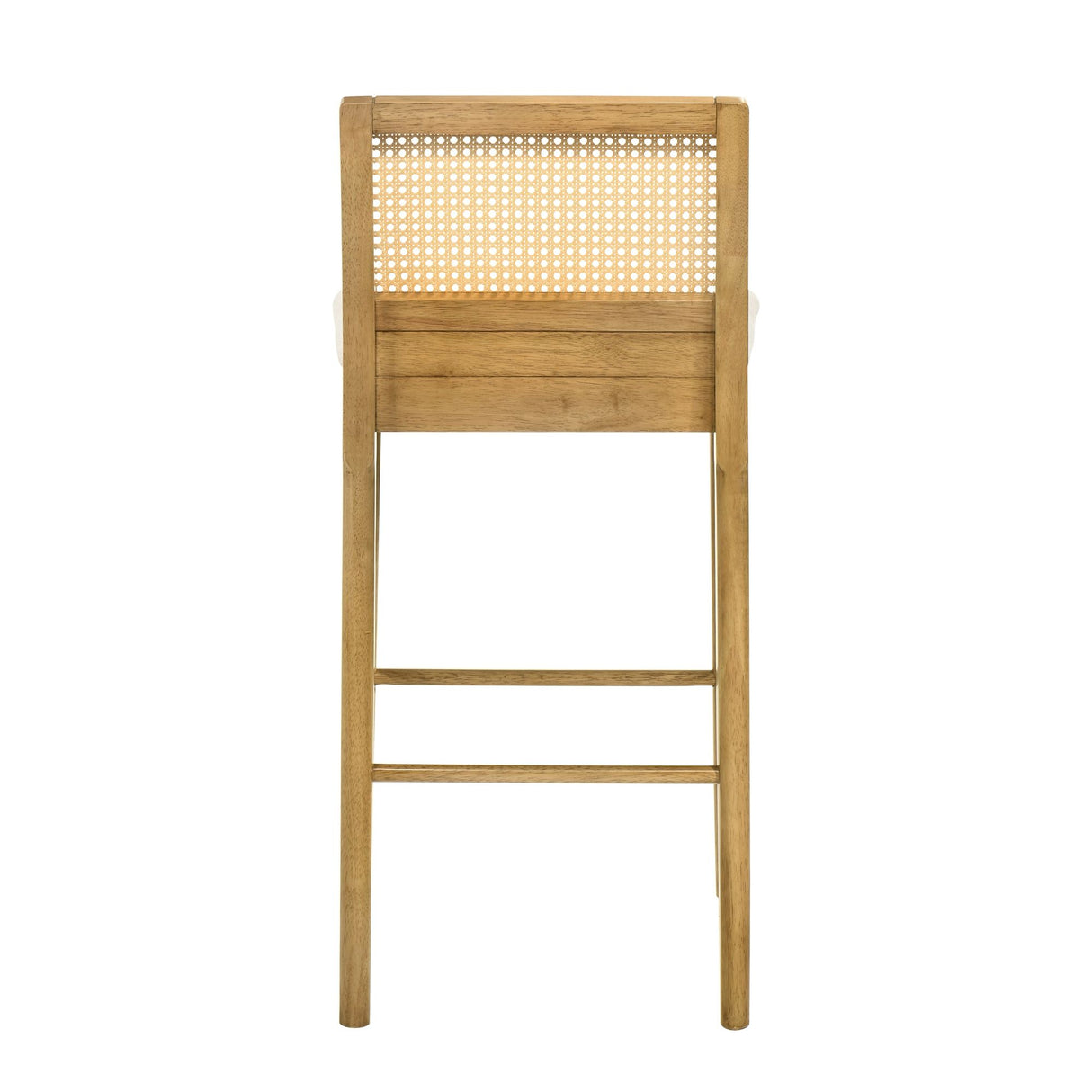 Tobias - Coastal Modern Wood Bar Height Kitchen Bar Stool