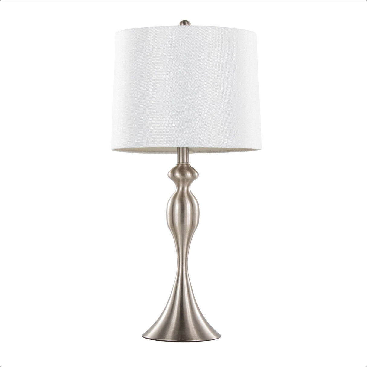 Ashland - 27" Metal Table Lamp (Set of 2) - Brushed Nickel