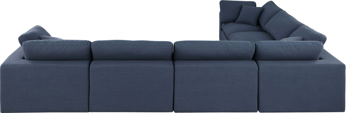 Comfy - 6 Piece Linen Modular Corner Sectional