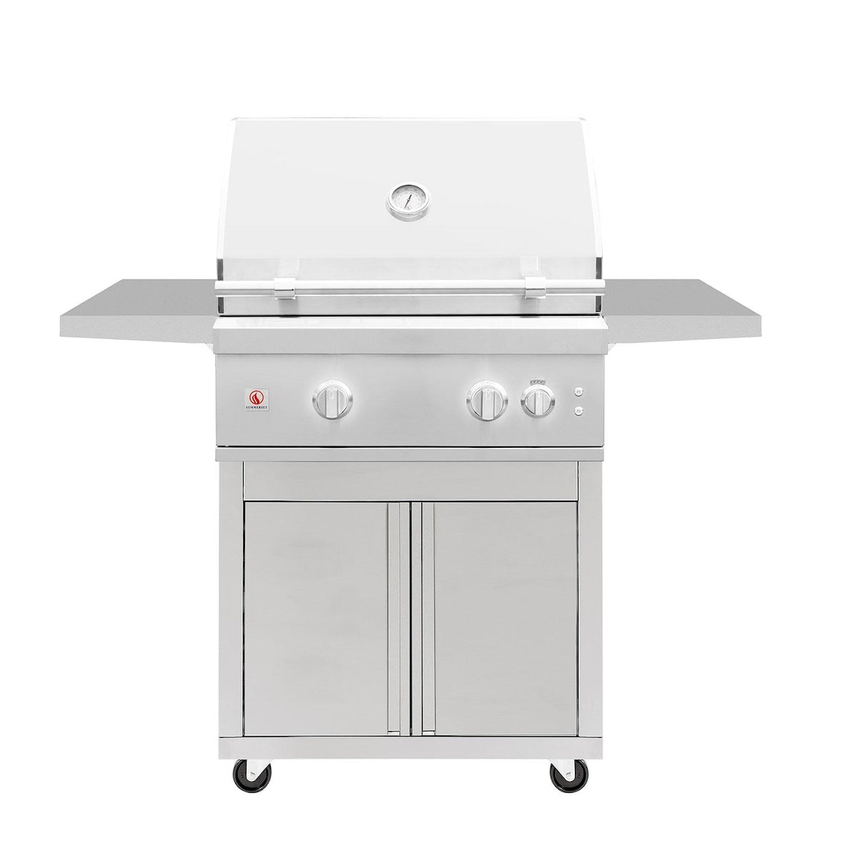 Summerset Quest 30-in 2 Burner Freestanding Natural Gas Grill w/ Rear Infrared Burner, Rotisserie Kit, & Drop-In Griddle Plate