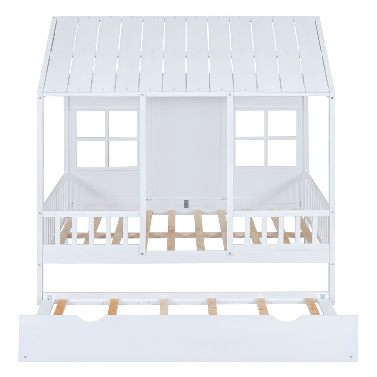 House Bed With Twin Size Trundle, Daybed