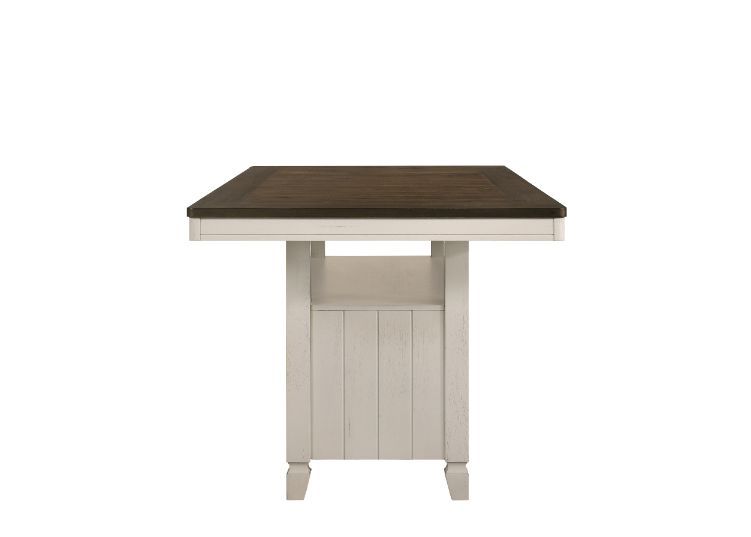 Tasnim - Counter Dining Table - Oak & Antique White