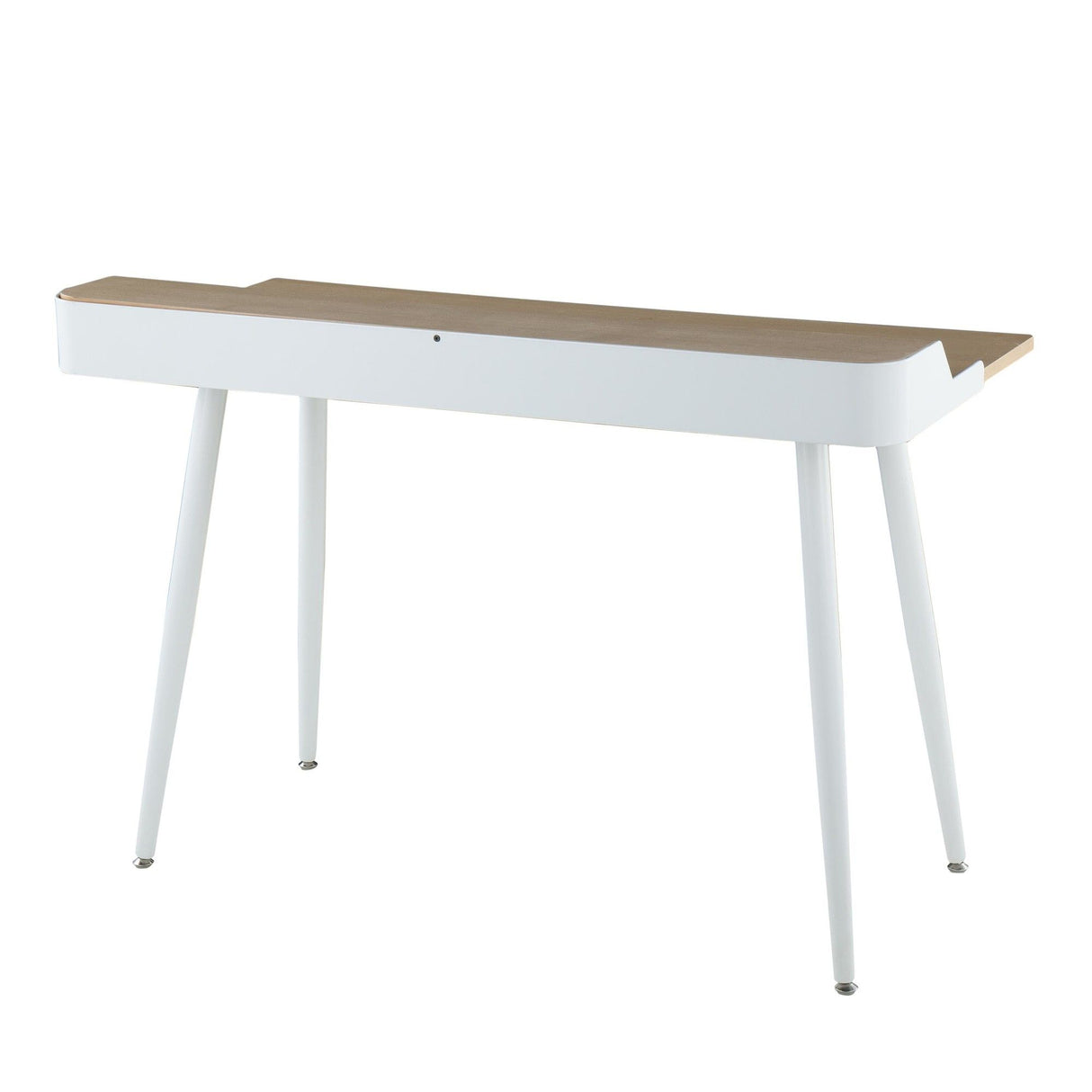 Harvey - Contemporary Desk - White Steel