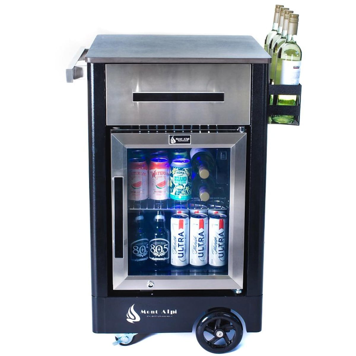 Mont Alpi Medium Prep Cart and Fridge - MAPCM