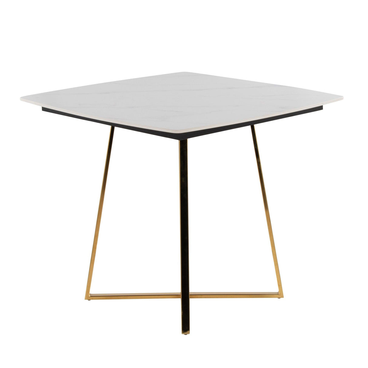Folia - Dinette Table - Gold Metal