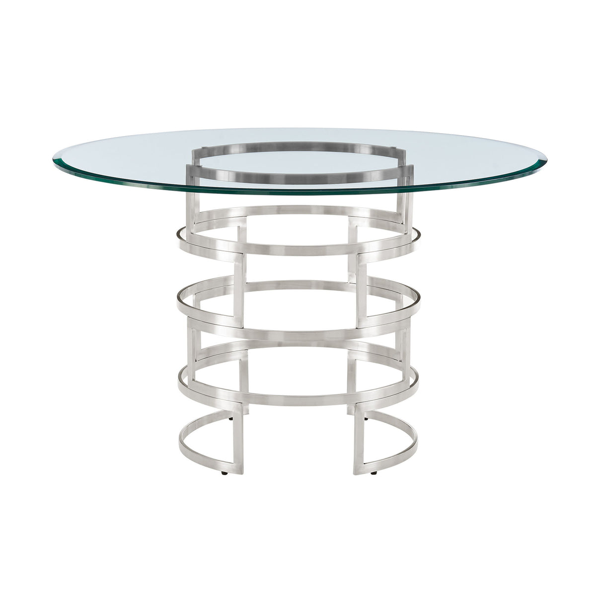 Diaz Morgan - Round Glass Dining Table Set