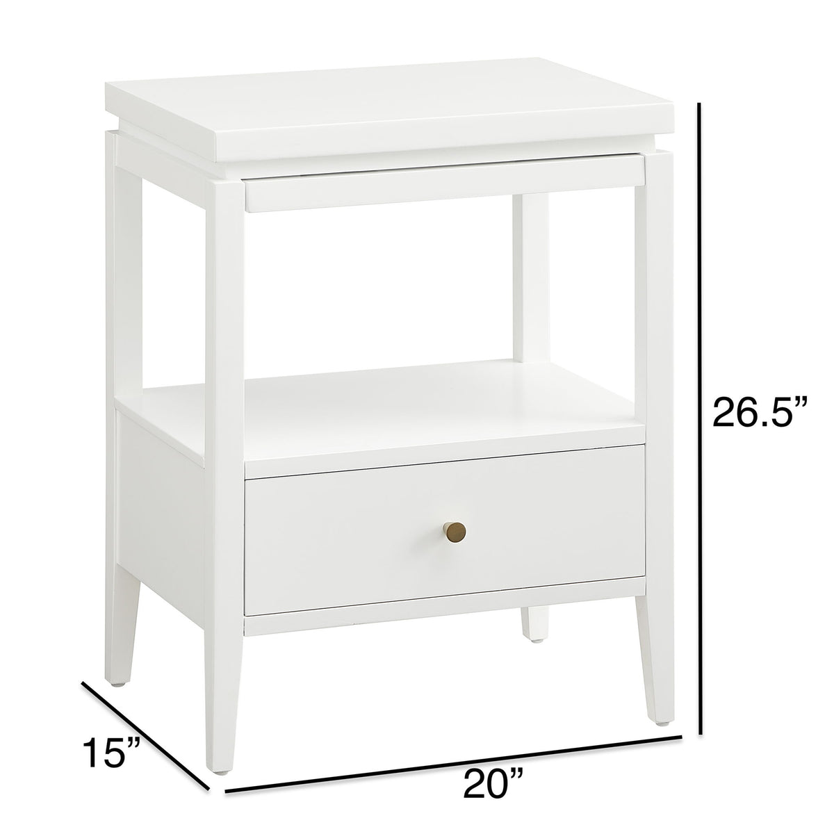 Olana -1 Drawer Nightstand With Floating Top Design