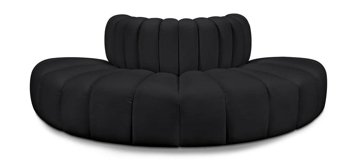 Arc - Faux Leather 4 Piece Modular Sofa