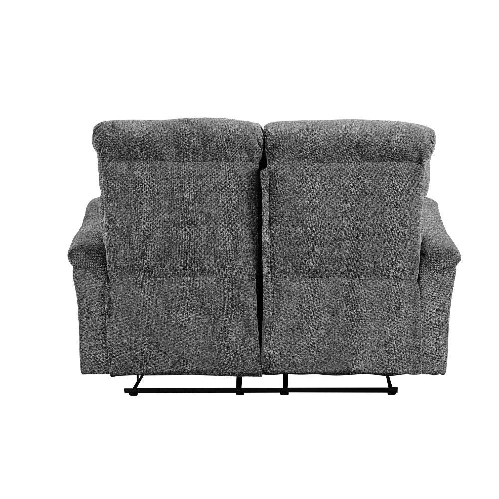 Treyton - Motion Loveseat - Gray Chenille