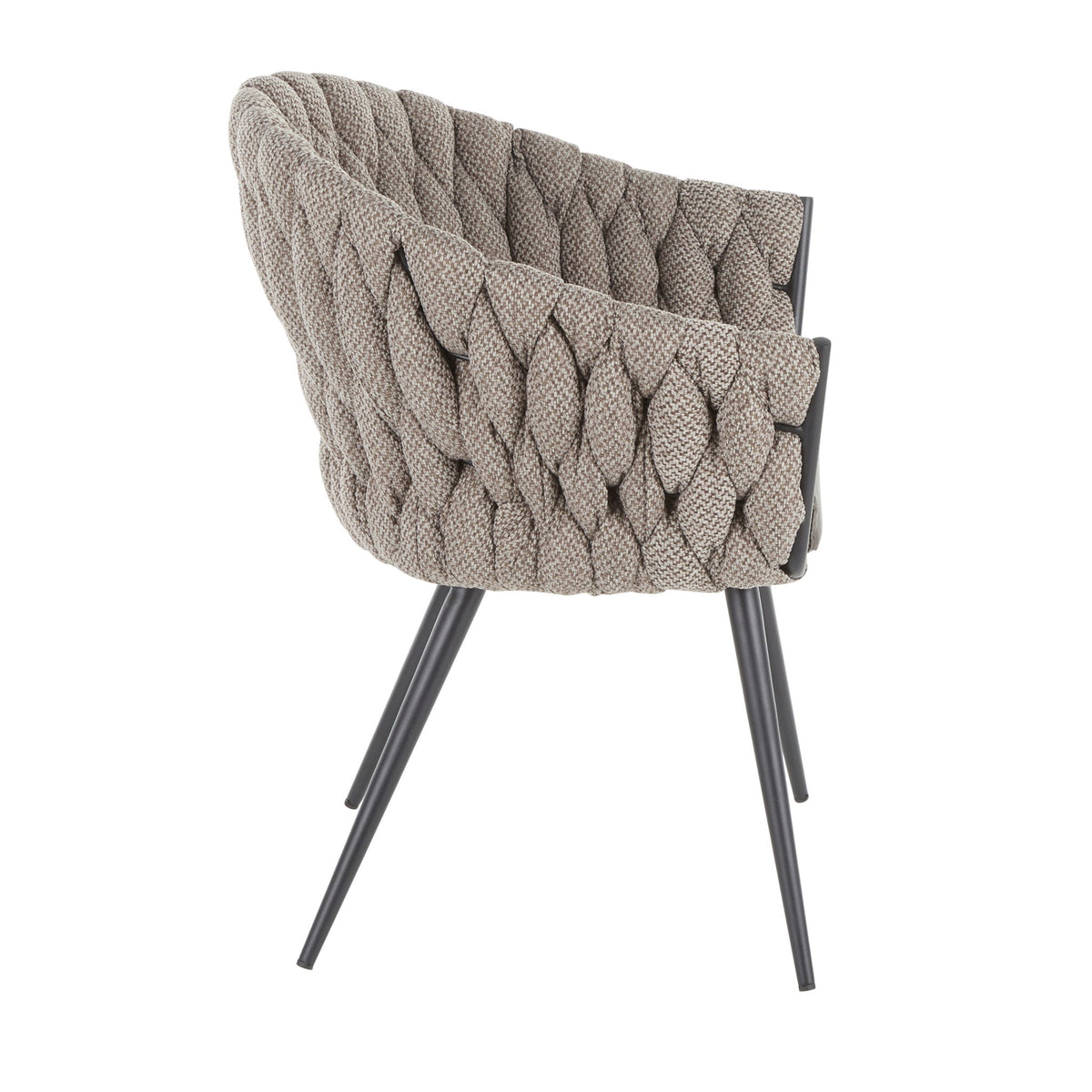 Matisse - Braided Contemporary Chair - Gray