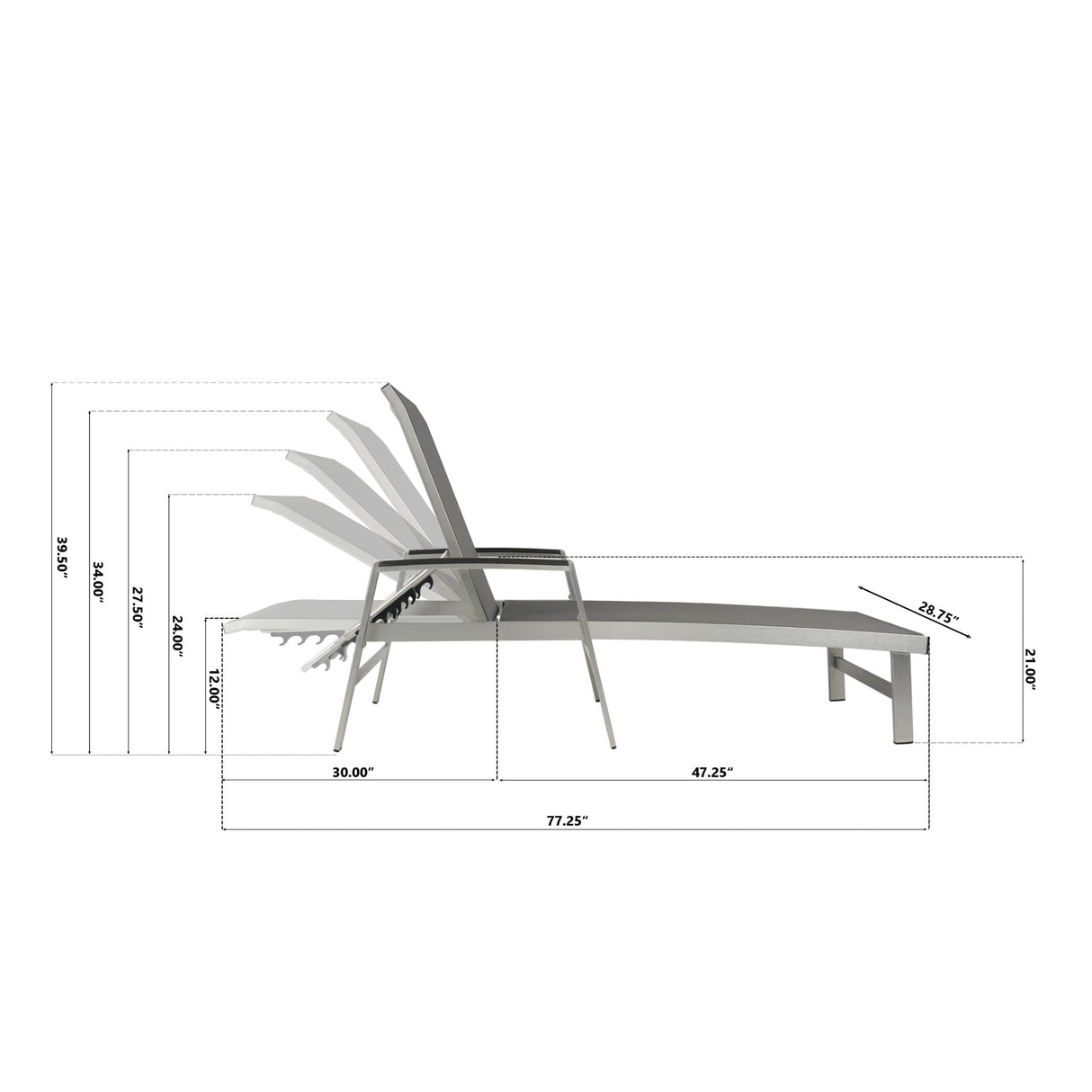 Oaxton - Chaise Lounge