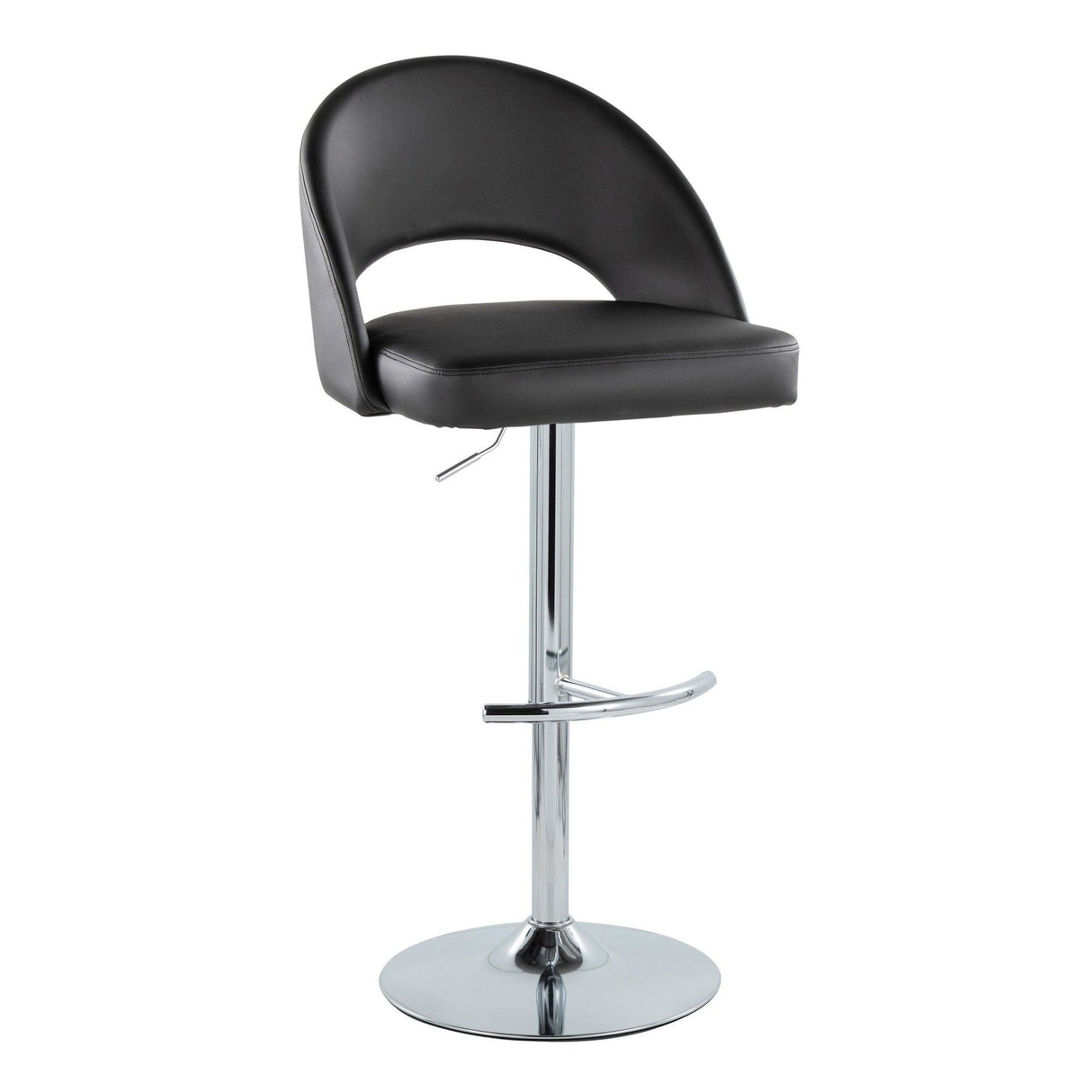 Renee - Adjustable Barstool (Set of 2) - Chrome Base