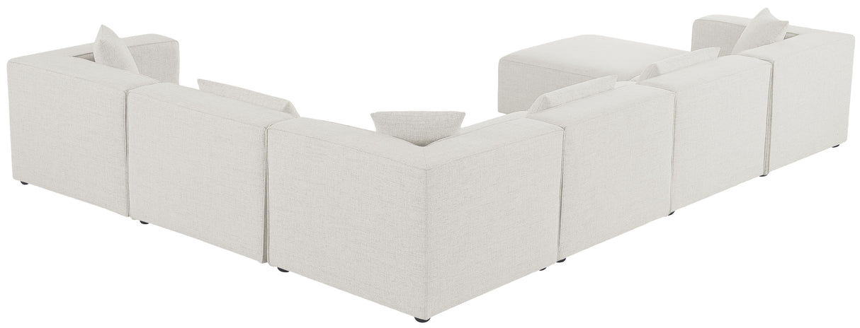 Cube - Linen 7 Piece Modular Sectional