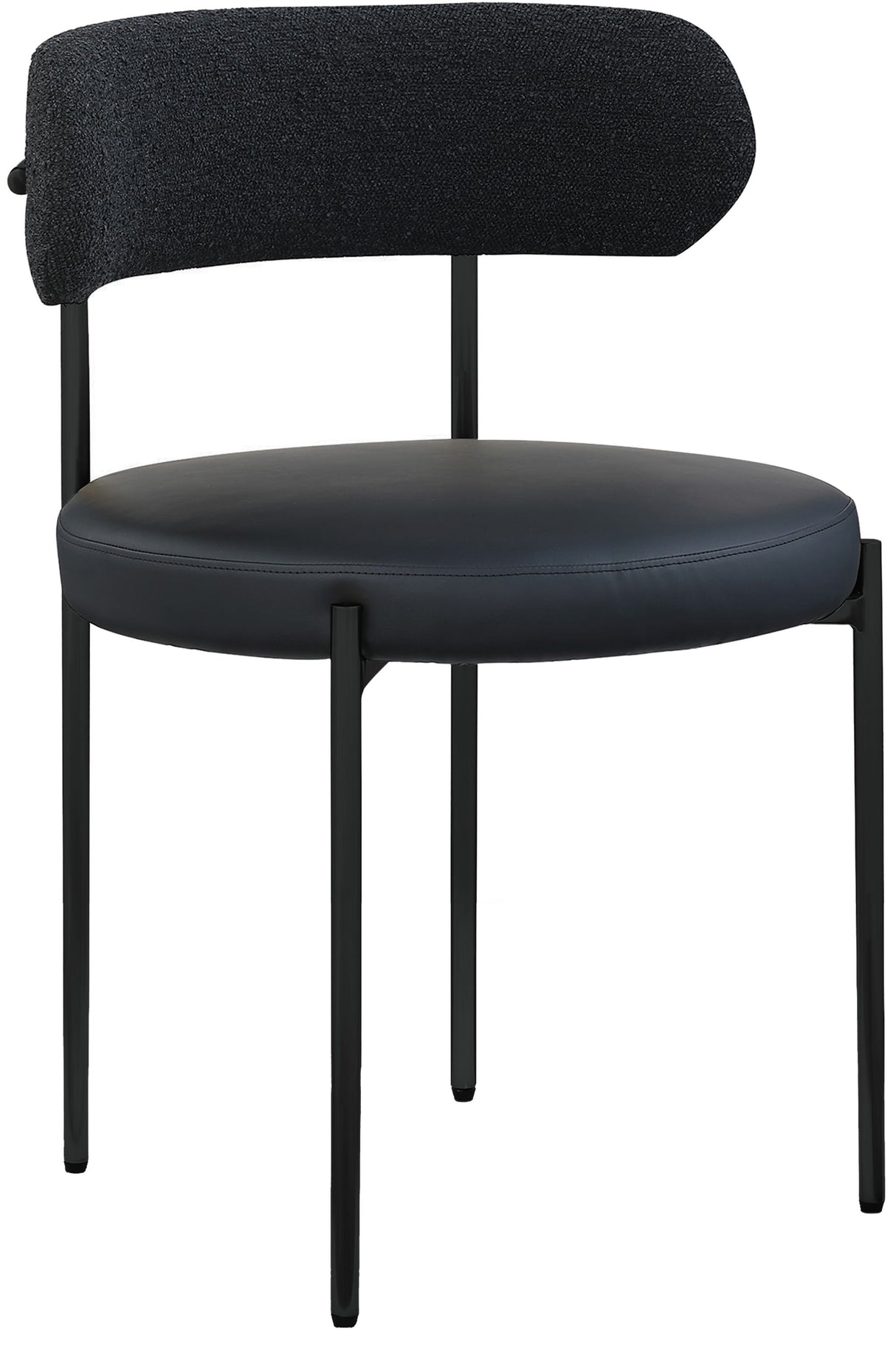 Beacon - Faux Leather Dining Chair With Black Legs (Set of 2)