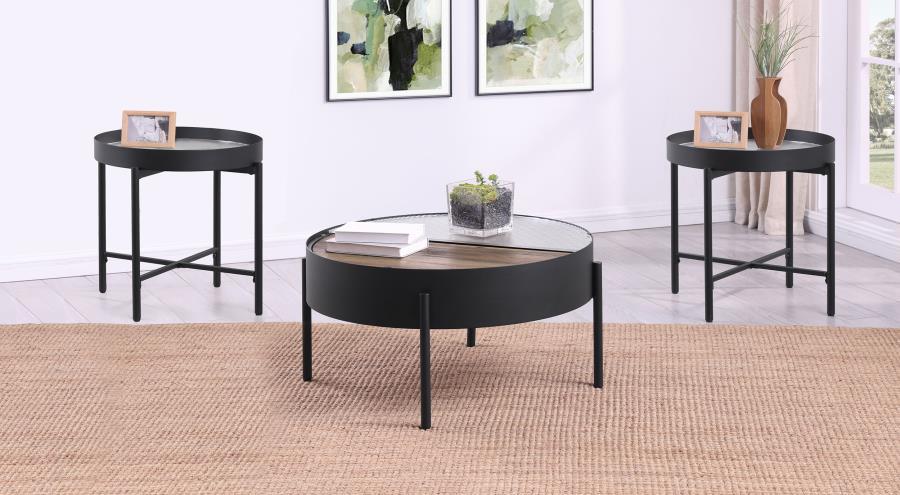 Ozella - Round Coffee Table Set