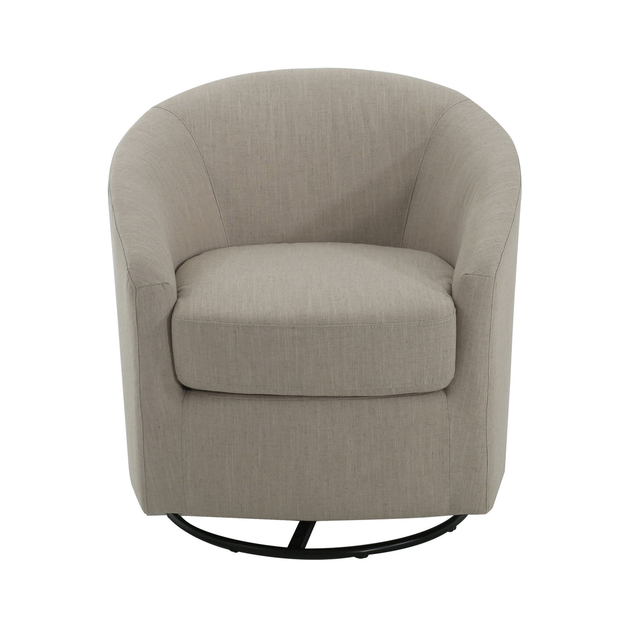 Contemporary Swivel Glider Chair With 360 Degree Rotation