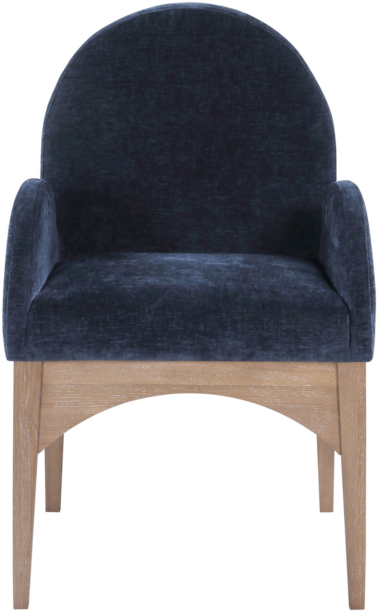 Waldorf - Chenille Dining Arm Chair With Natural Legs