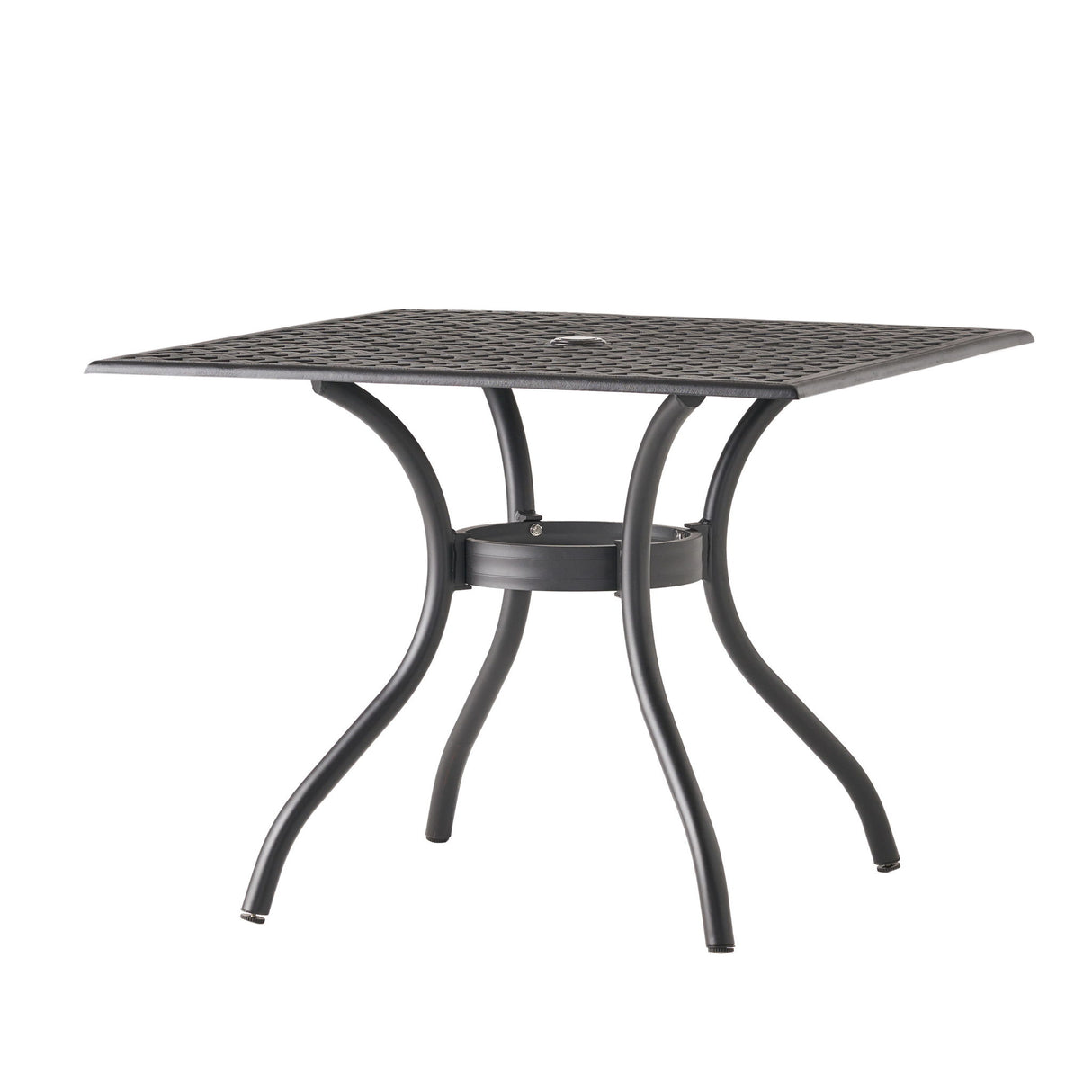 Arch Mesh Dining Table With Lightweight Frame - Black