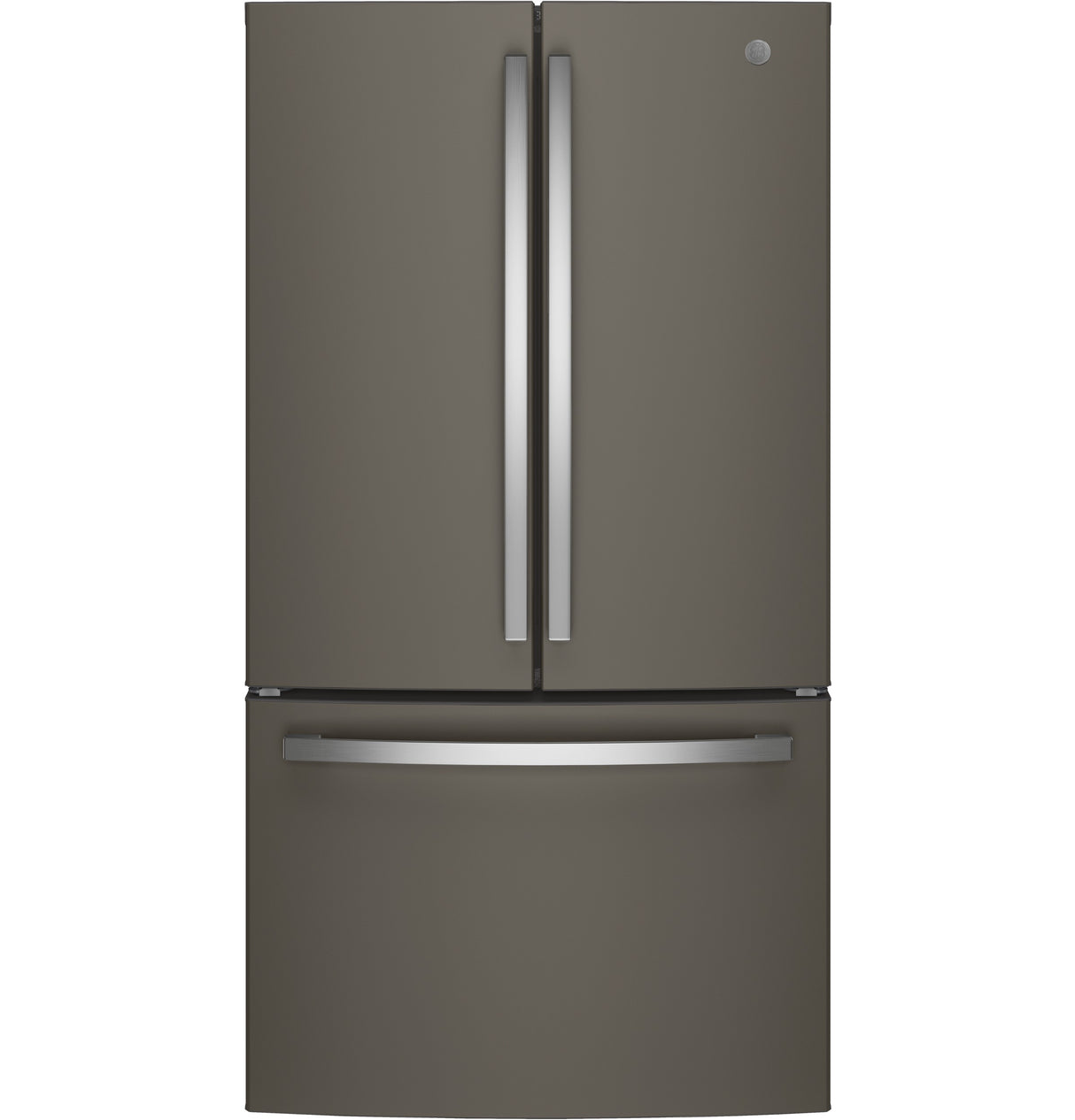 GE GNE27JMMES - 36 in. 27 cu. ft. French Door Refrigerator with Internal Water Dispenser - Fingerprint Resistant Slate