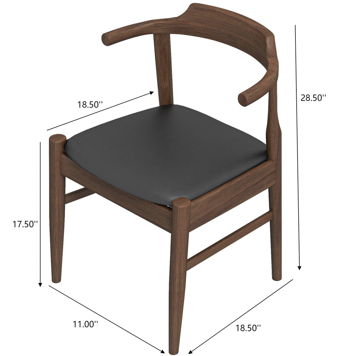 Leon - Mid-Century Modern Dining Chair (Set of 2)