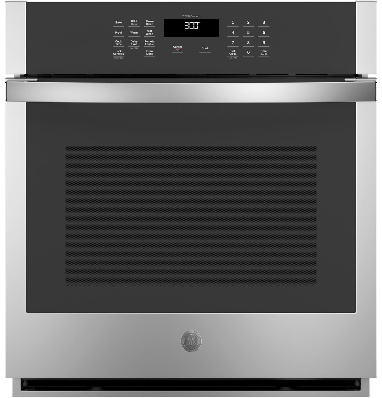 GE JKS3000SNSS - 27 in. 4.3 cu. ft. Smart Electric Built-In Single Wall Oven - Stainless Steel