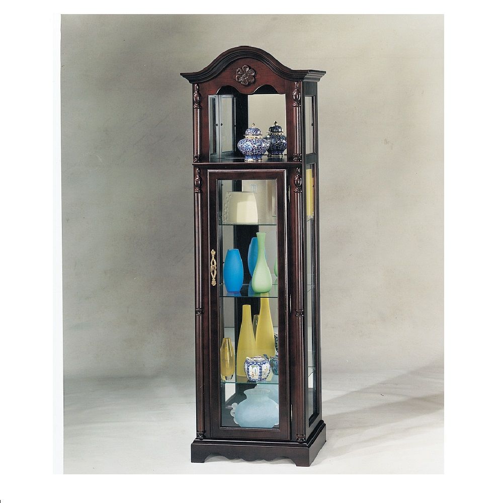 Lindsey - Curio Cabinet - Cherry