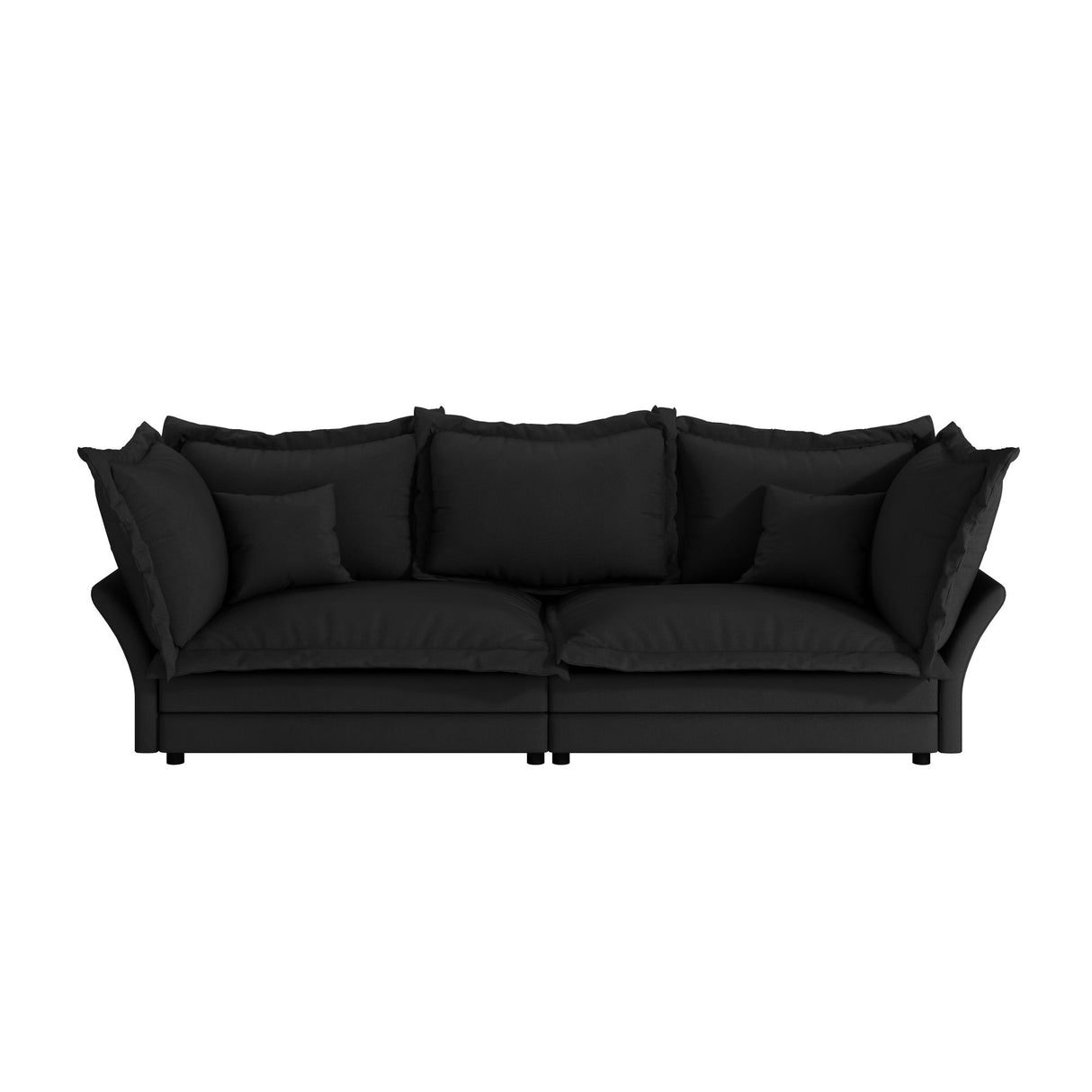 Modern Comfy Upholstered Sofa Cloud Couch, Deep Seat Couches With Multiple Large Soft Pillows