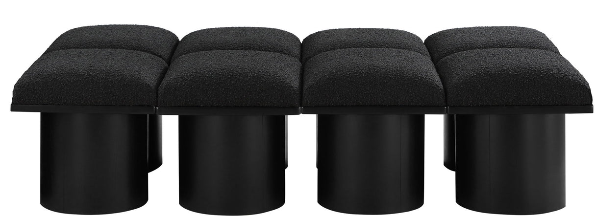 Pavilion - 8 Piece Modular Bench With Black Base