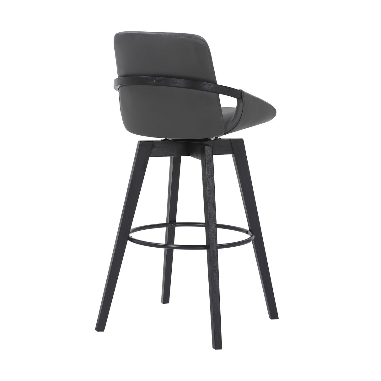 Baylor - Swivel Bar Stool With Black Frame