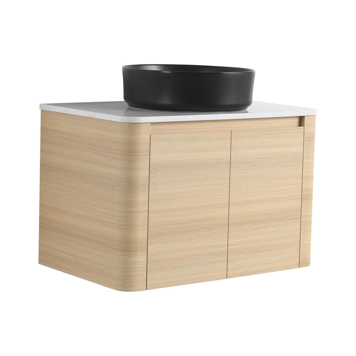 Mounted Bathroom Vanity With Art Sink & 2 Soft Close Doors