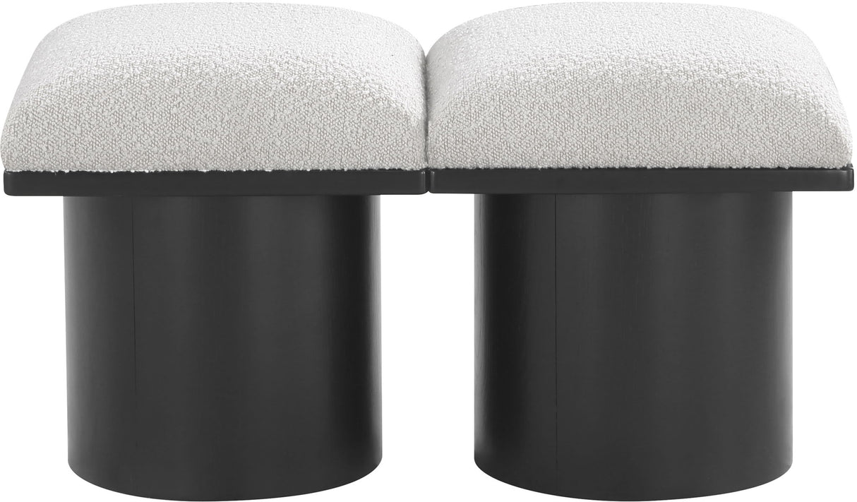 Pavilion - 2 Piece Modular Bench With Black Base