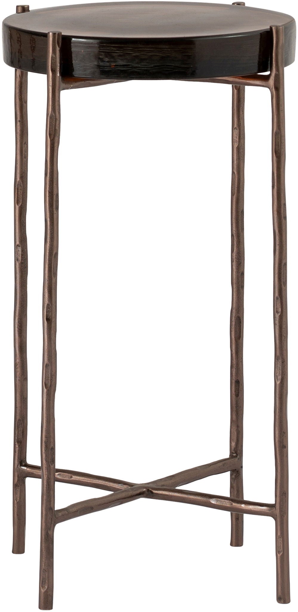 Vetra - Iron Base Bunching End Table - Bronze