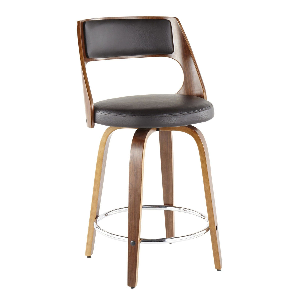Cecina - Swivel Stool Set With Cream Seat