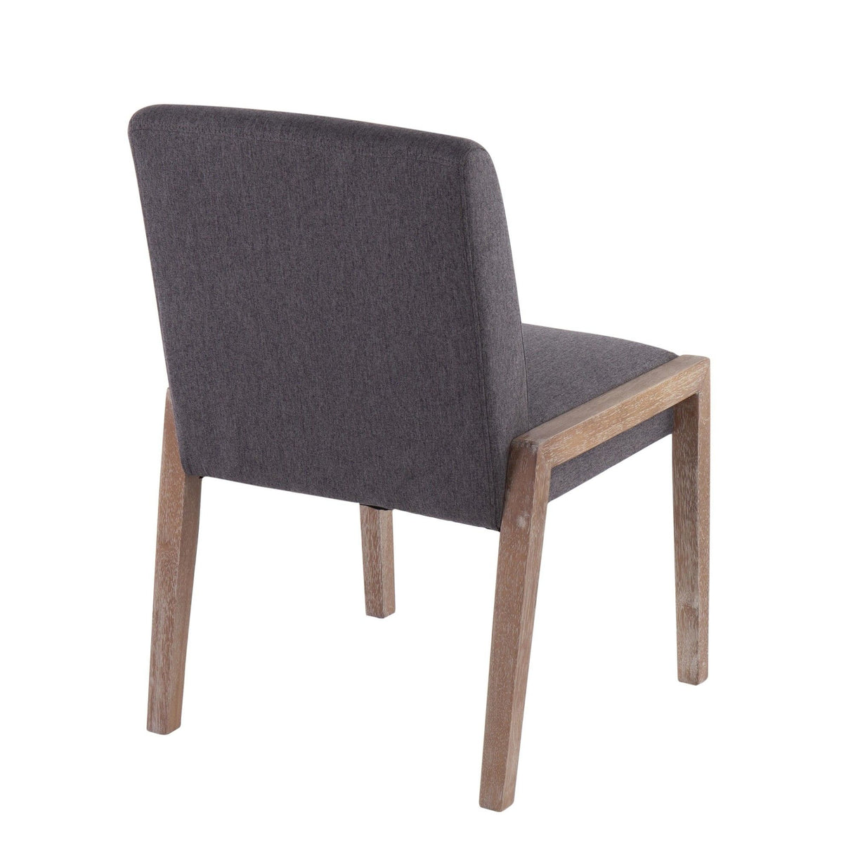 Carmen - Contemporary Chair (Set of 2) - White Washed Wood