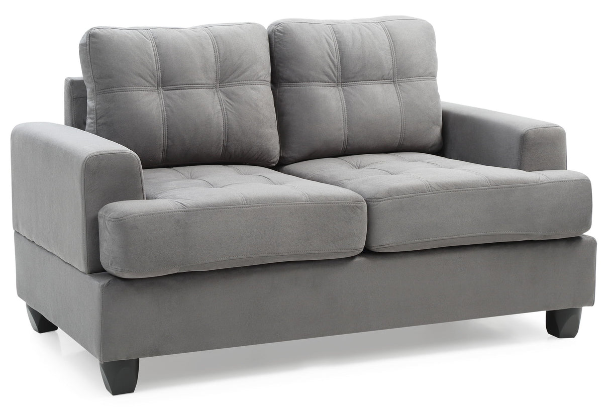 Stylish Transitional Loveseat For Two