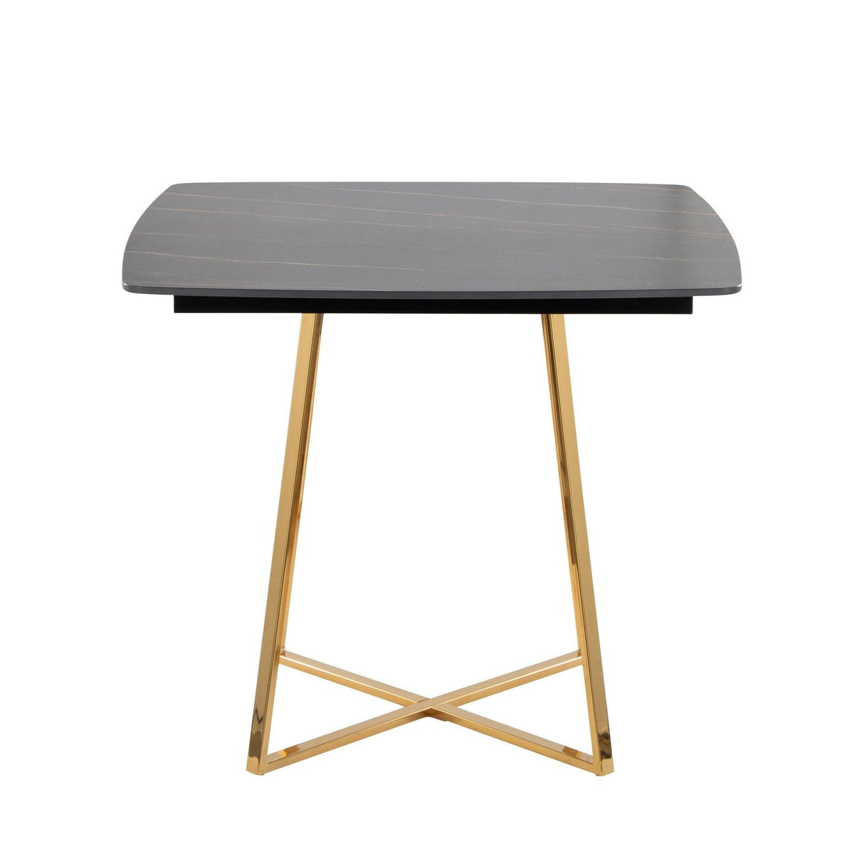 Folia - Dinette Table - Gold Metal