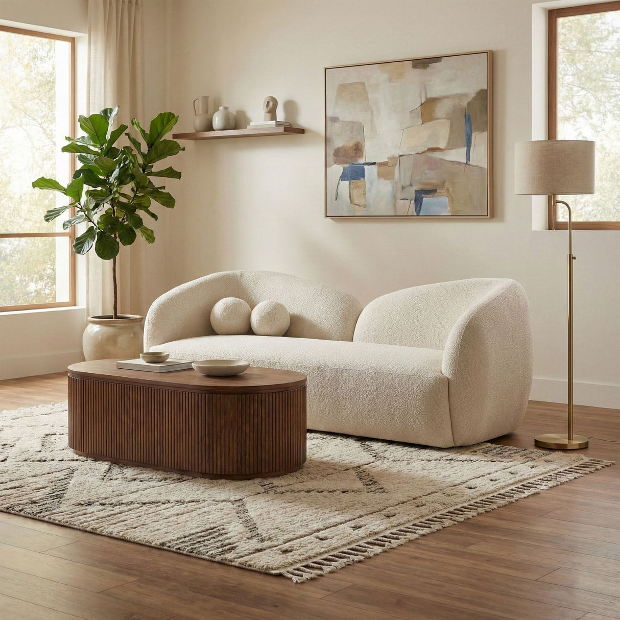 Elowen - Fabric Upholstered Sofa