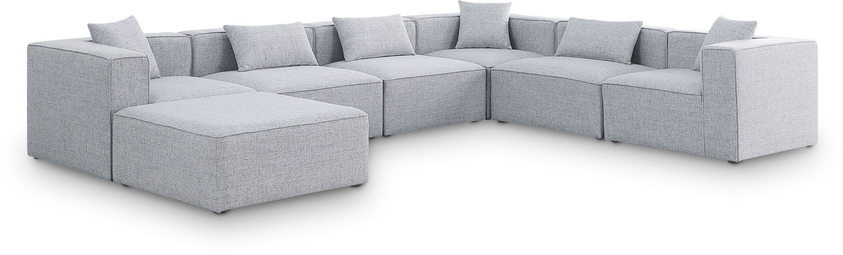 Cube - Linen 7 Piece Modular Sectional