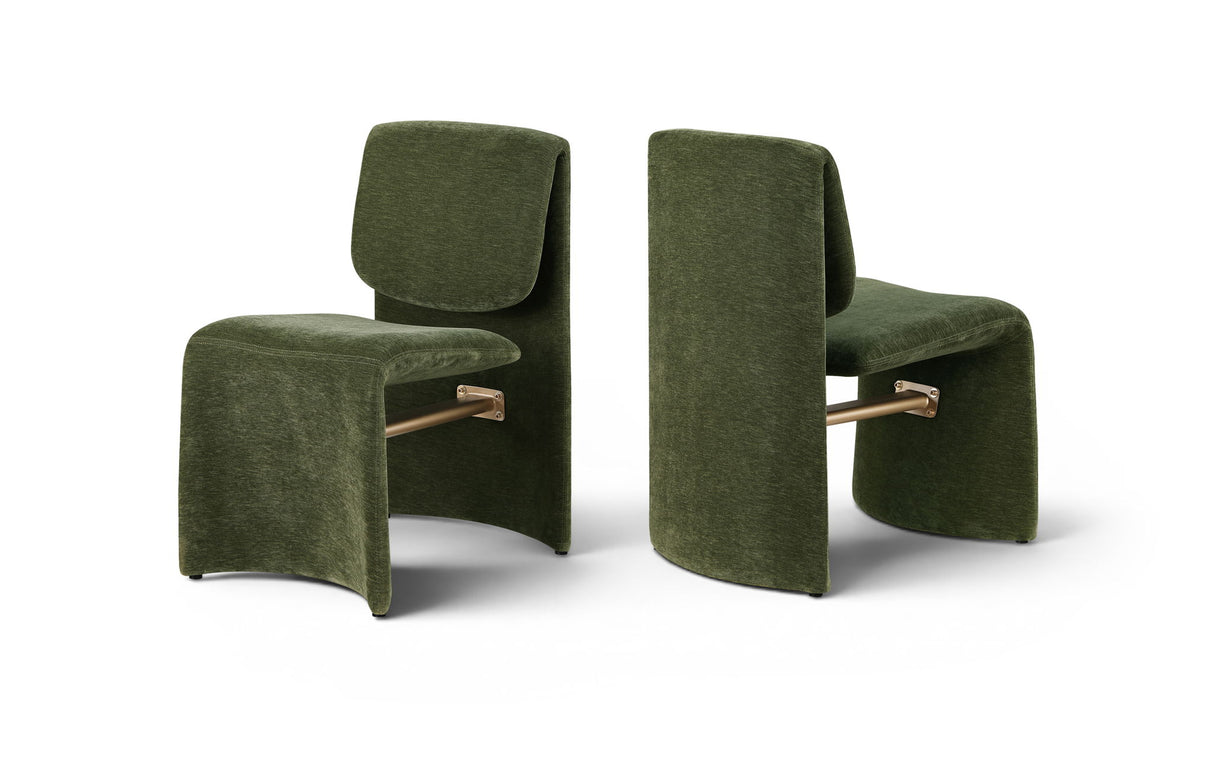 Slique - Performance Fabric Upholstered Dining Chair (Set of 2)