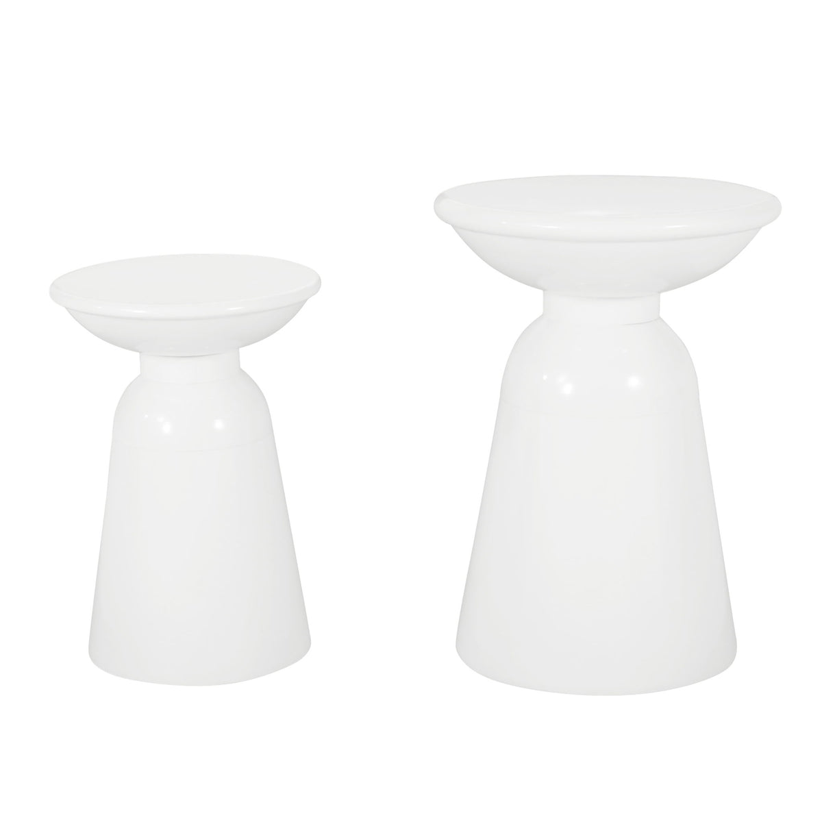 Serenita - Outdoor Side Tables With Flared Design (Set of 2)