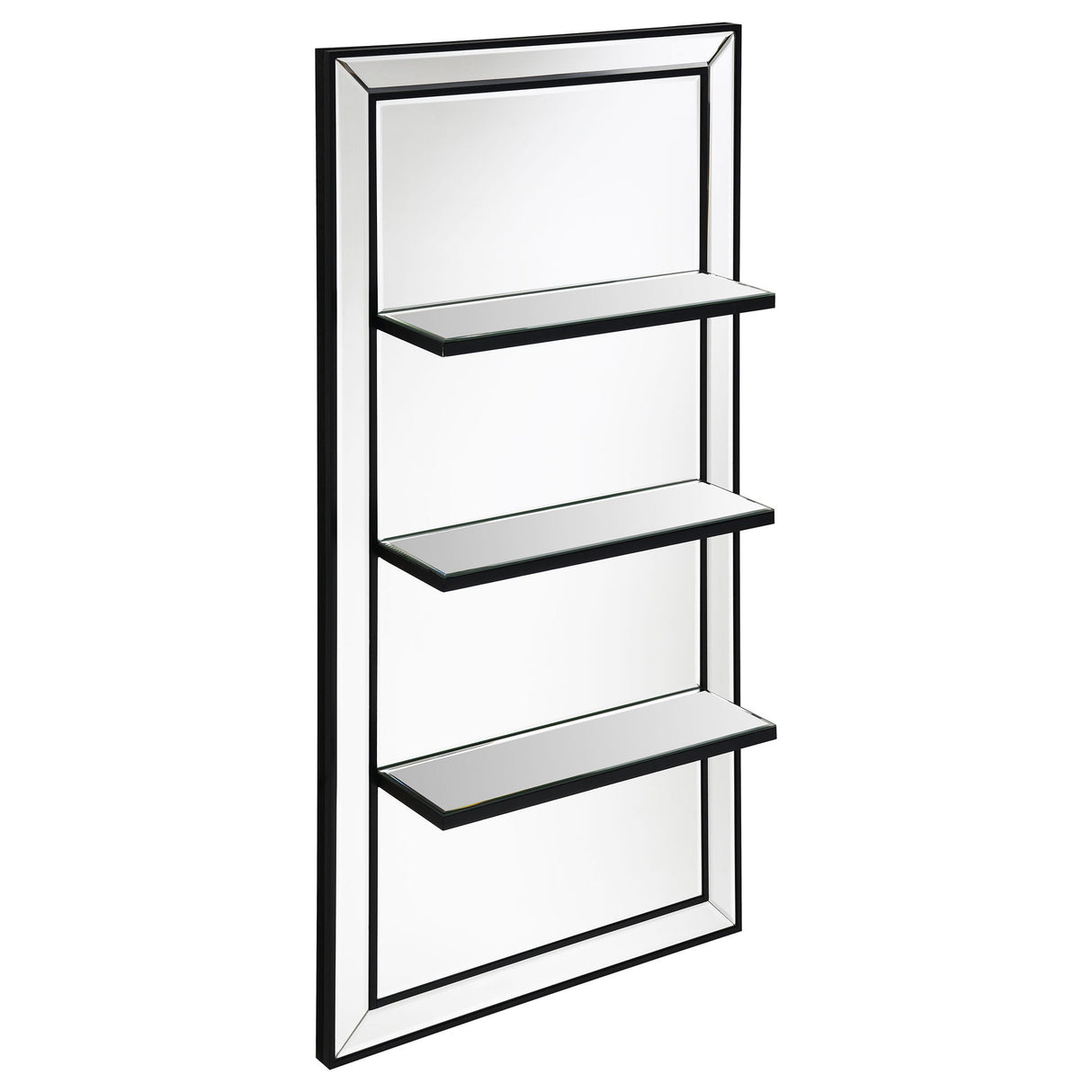 Cardinal - 3 Shelf Wall Mirror - Silver