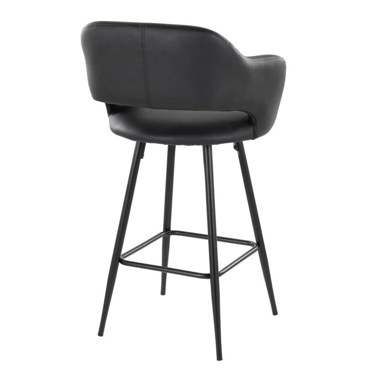Margarite - 26" Fixed-Height Counter Stool - Black Metal (Set of 2)