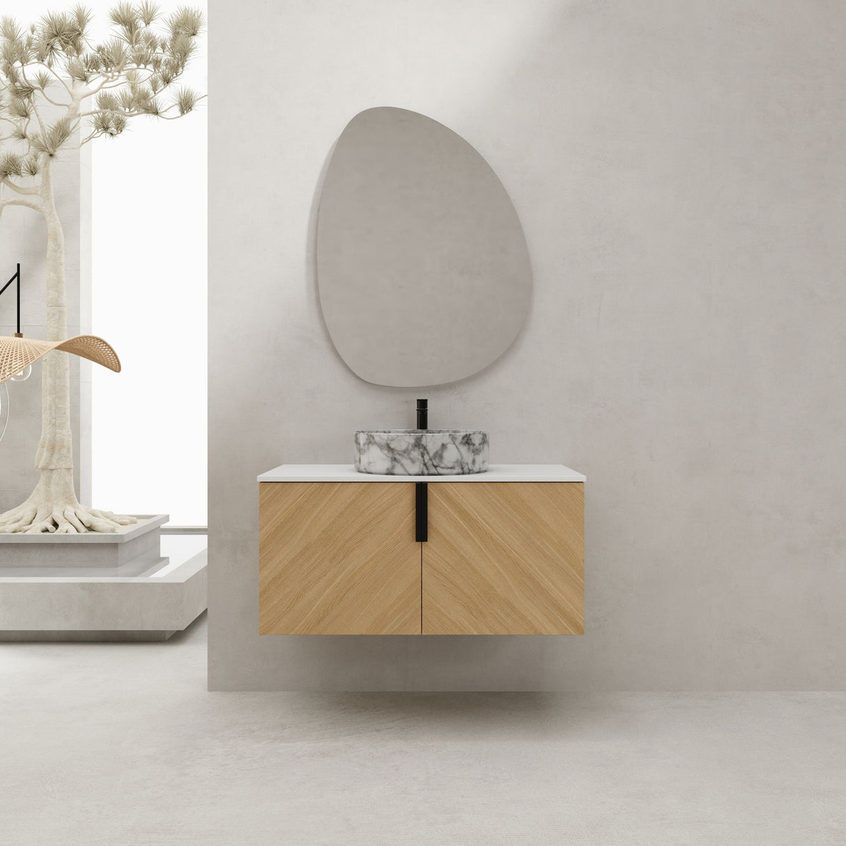 Wall Mounted Design Bathroom Vanity & Art Sink
