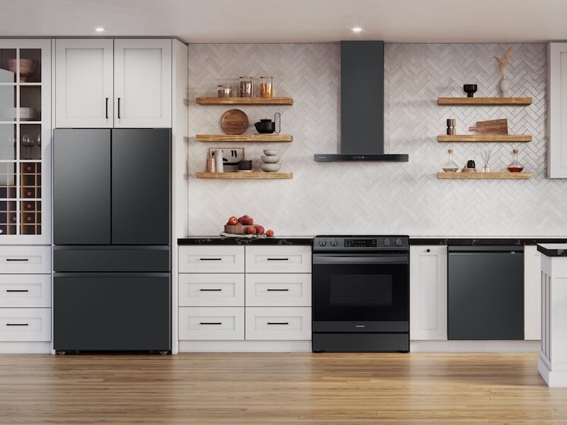Bespoke Smart Wall Mount Hood Extension Kit in Black Stainless Steel - 7000 Series - (NKAE7000WGAA)