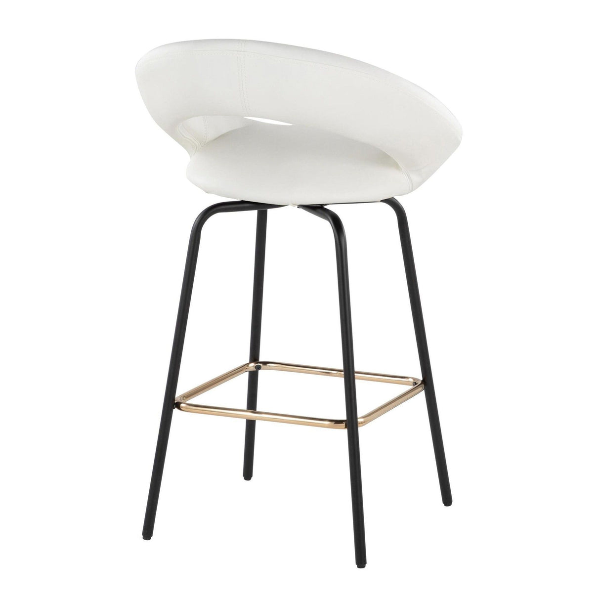 Posh - Fixed-Height Counter Stool (Set of 2) - Black Metal