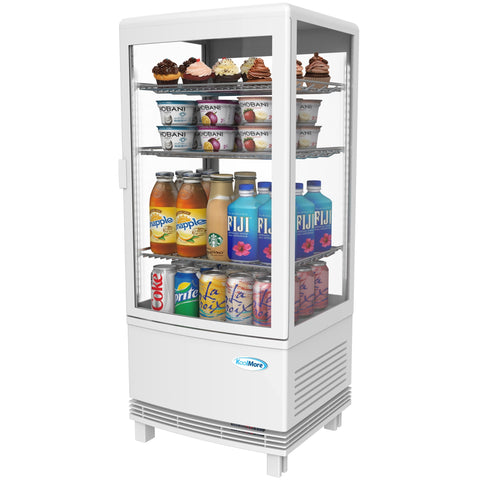 17 in. White Countertop Display Refrigerator - 3 Cu Ft. CDCU-3C-WH