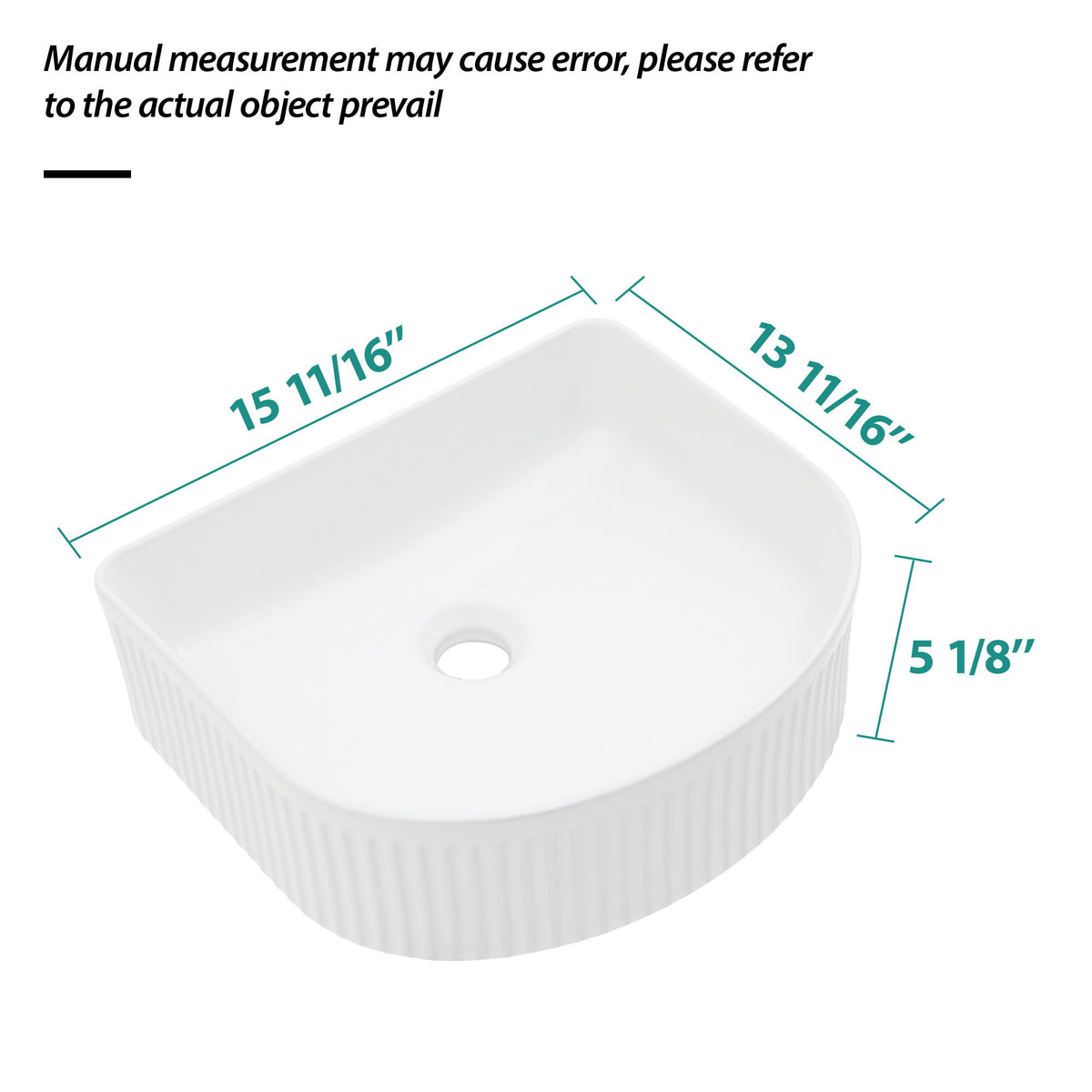 Vessel Bathroom Sink With Design - White