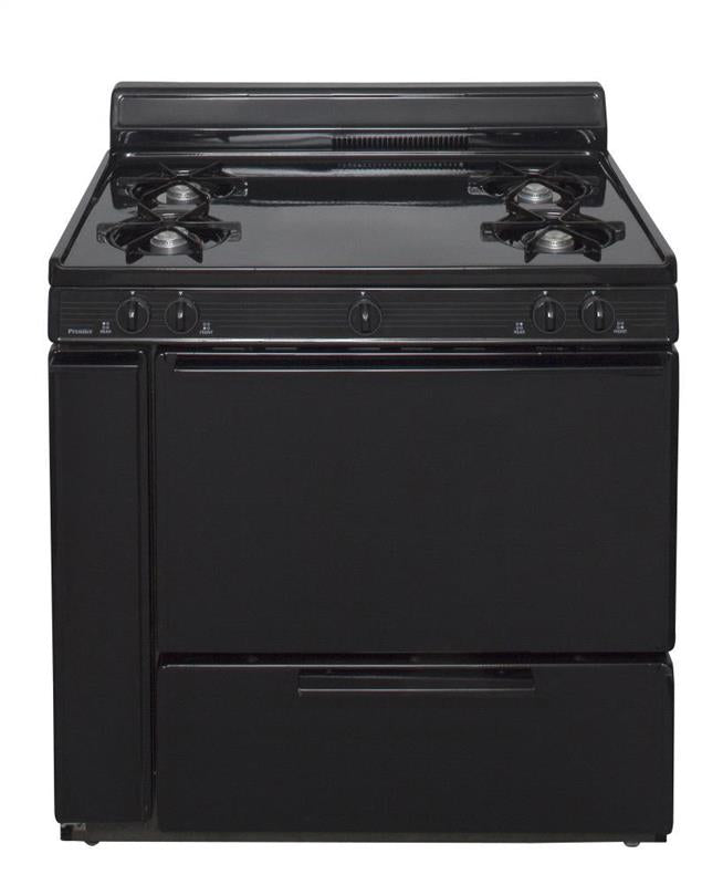 36 in. Freestanding Gas Range in Black - (SLK100BP)